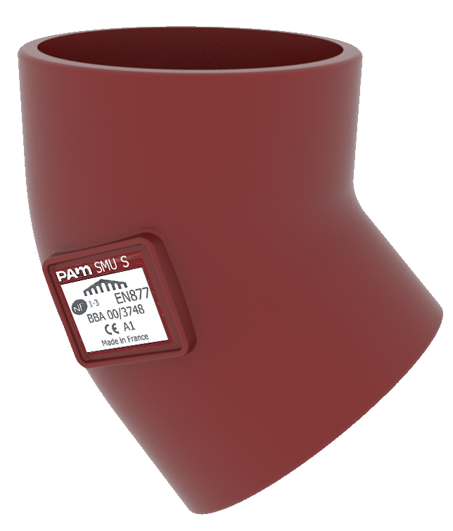 SMUS Short radius bend 45°